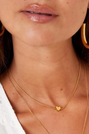 Gold Mini Heart Necklace