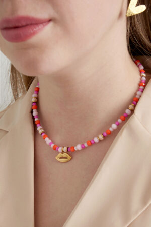 Colorful Lips Necklace