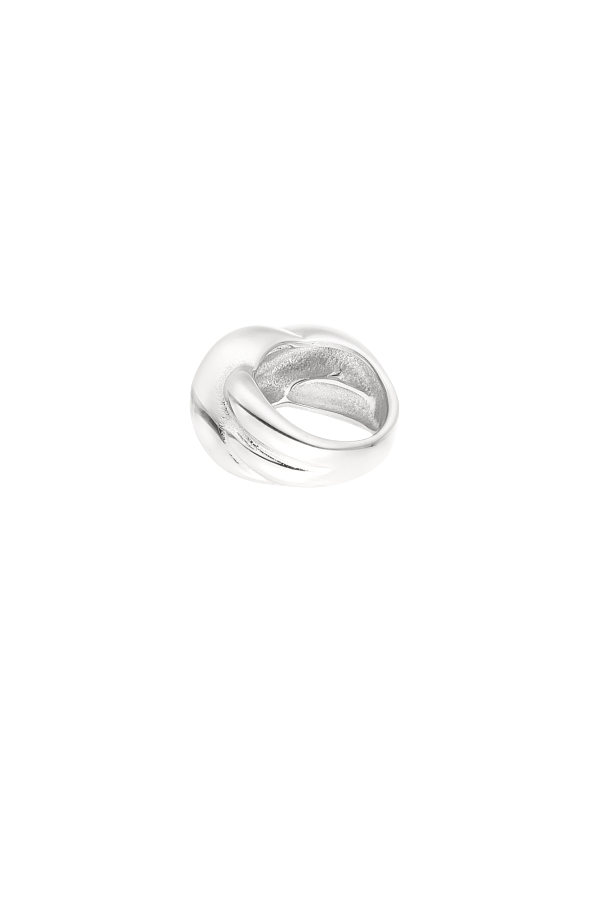 Silver Twisted Weave Ring - Image 3