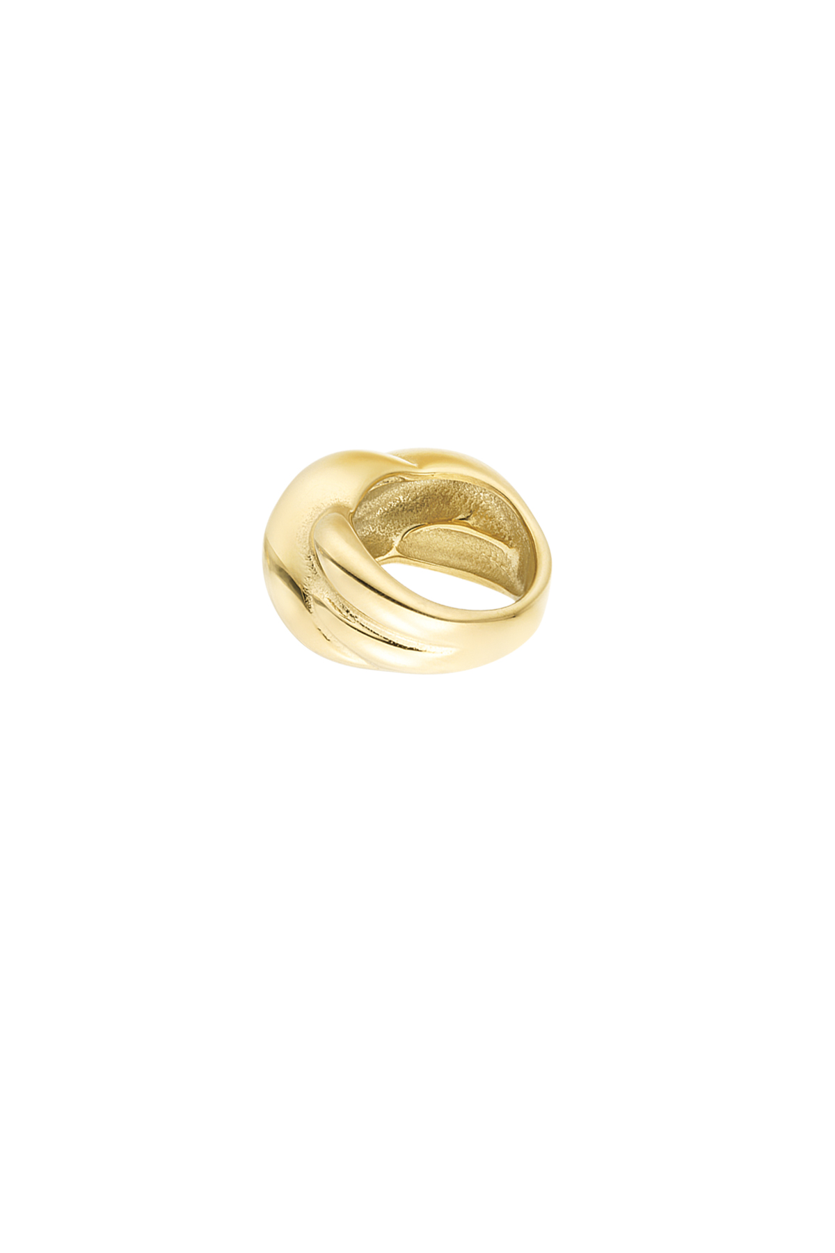 Gold Twisted Weave Ring - Image 3