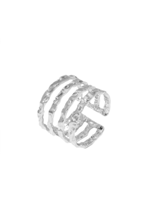 Silver Hammered Ring