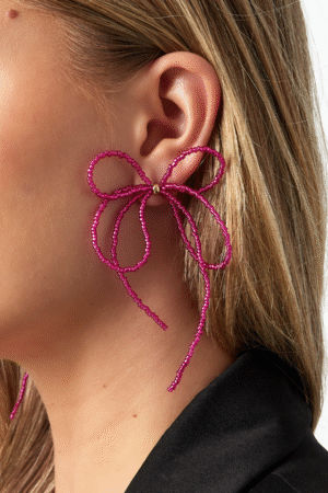 Festive bow earrings