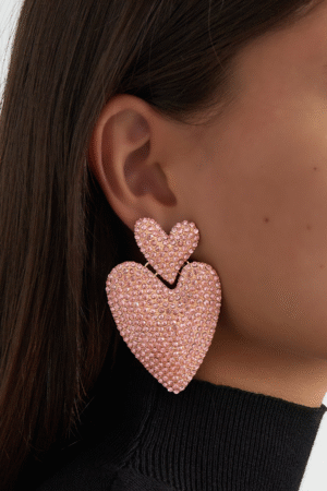 Chasing love earrings - pink