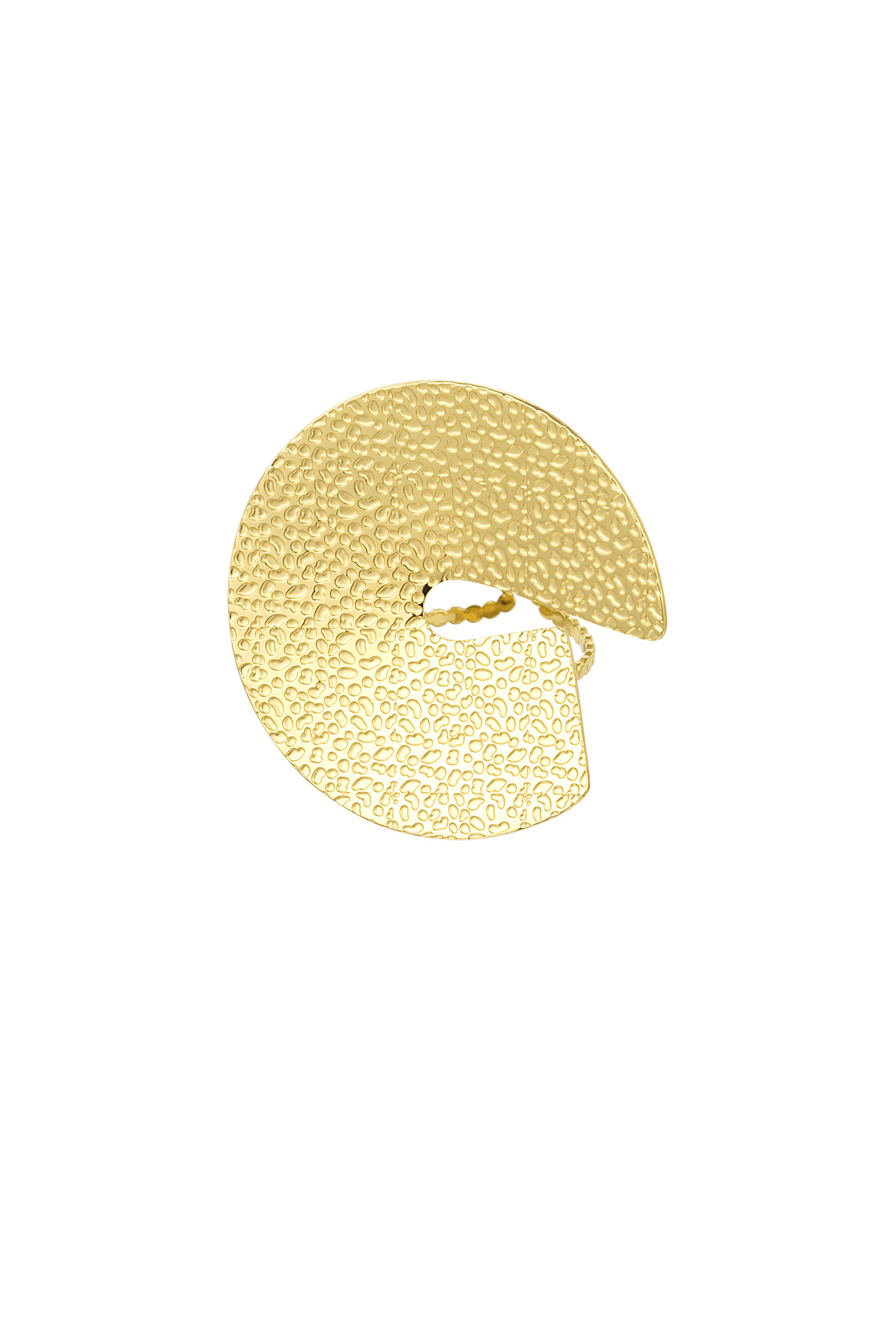 Statement Gold Geometric Ring - Image 2