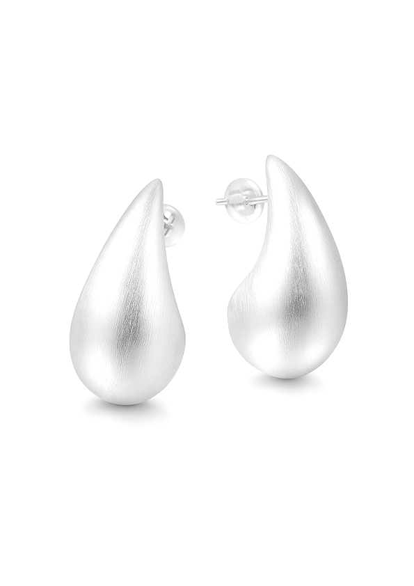 Brushed Silver Steel Studs