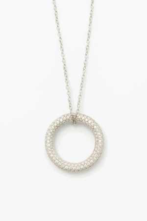 Zircon Circle Pendant