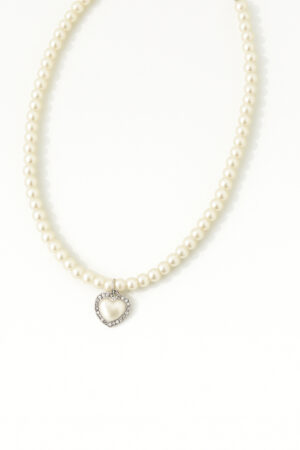 Κολιέ με λευκές πέρλες