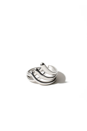 Elegant Silver Open Ring