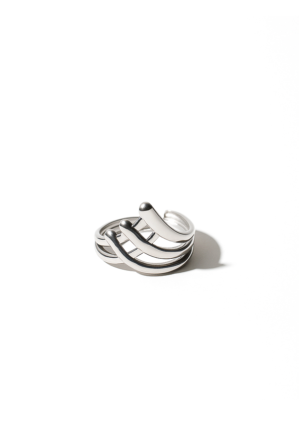 Elegant Silver Open Ring