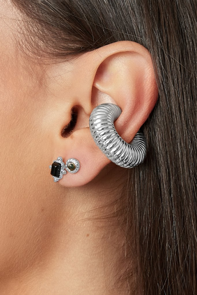 Εar cuff with ridges - Image 2