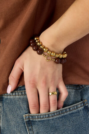 Brown Bead Bracelet