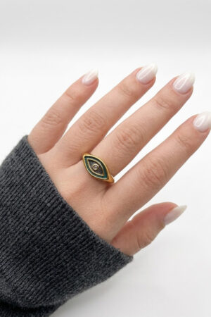 Sparkling eye ring