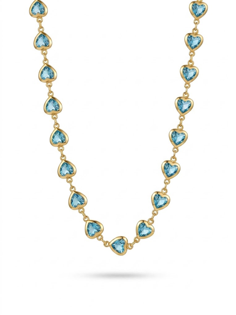Honey blue Heart