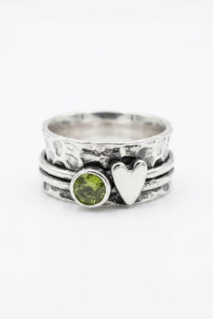 Bohemian Heart Spinner Ring